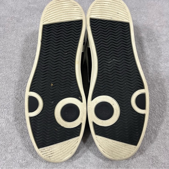 Tory Burch Clover Court Women’s 8 Sneaker Black White Low Top - Picture 8 of 10